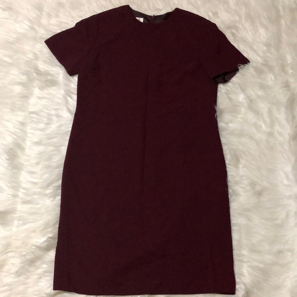 Talbots maroon short sleeve dress size 8 - Picture 1 of 7
